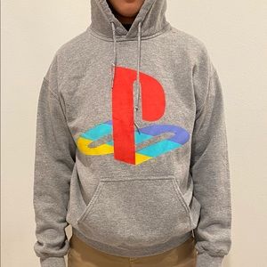 Playstation graphic gray hoodie